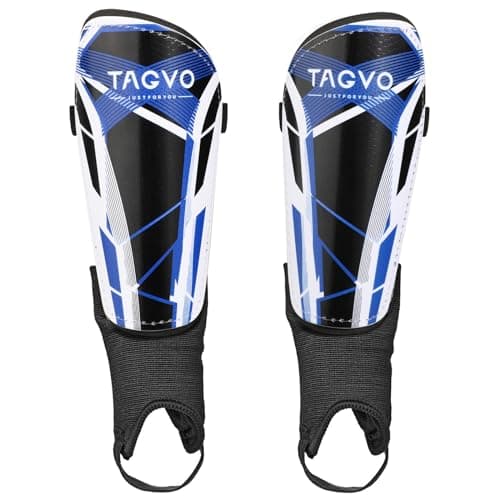 TAGVO Soccer Shin Guards for Kids Youth - Protective Soccer Equipment for Boys Girls - Adults Men Women Soccer Shin Guards - Soccer Shin Pads for Kids 3-16 Years Old Girls Boys, High Impact Resistant
