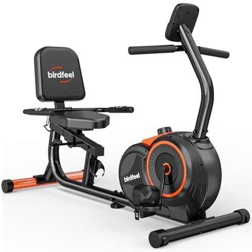 Recumbent Exercise Bike for Home,Recumbent Stationary Bikes for Adults & Seniors,Load Capacity of 400 pounds,Equipped with 16 Adjustable Gears, and Soft Adjustable Seats