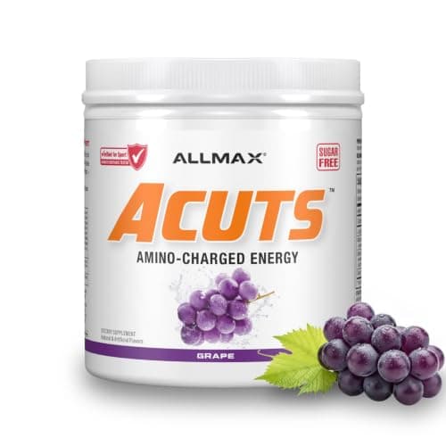 ALLMAX ACUTS Amino Energy Powder, 30 Servings, Grape