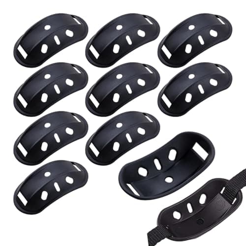 ZORZA 10Pcs Versatile Hard Hat Helmet Chin Strap Pad Soft Rubber Padding for Enhanced Comfort Plastics Protective Chin Pad for Bike Football Helmets Skateboard Wrestling Headgear