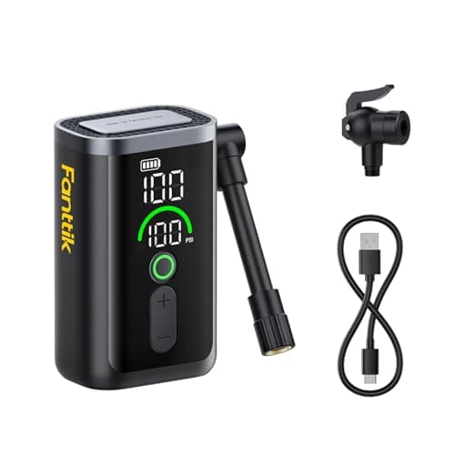 Fanttik X11 Ace Mini Bike Pump, 21s Fast Inflate Bicycle Pump with Gauge, 150PSI Electric Air Pump with Presta and Schrader Valve for Road Bike, Electric Bike, MTB(Winner of the iF Design Award 2026