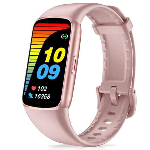Zeacool Fitness Tracker with 24/7 Heart Rate, Blood Oxygen Sleep Monitor, 123 Sports Modes Calories Smart Watch,IP68 Waterproof Step Counter Activity Trackers Health Pedometer for Women Men (Pink)