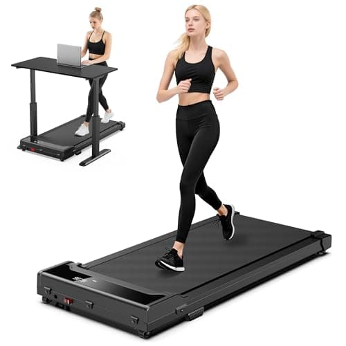 Walking Pad Treadmill for Home - Under Desk Walk Pads with Remote Control Mini Running Portable Electric Machine Adjustable Slim Compact with 0.6-4.0MPH Max up 220 Lbs Modes for Office Small Spaces