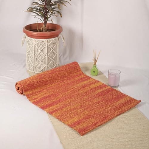 Trade Star Organic Cotton Yoga Mat Travel Mat for Indoor And Outdoor Use 72"L x 24"W Inches Mat Handloomed Meditation Rug Highly Absorbent Reversible Yoga Rug Tie Dye Yoga Mat for Exercise