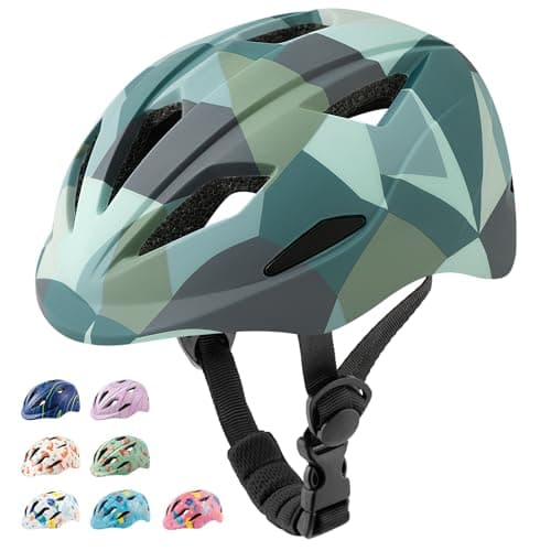 Kids Youth Bike Helmet for 3-16Years Old Boys Girls - Suitable for Skateboarding & Scooter Riding, Available in 3-8Years and 8-16Years Sizes, Toddler & Youth Style