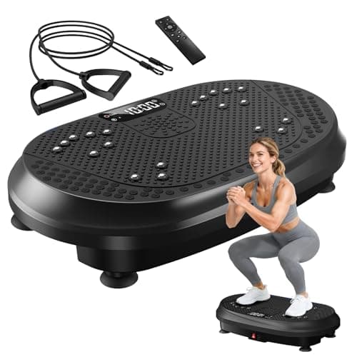 Vibration Plate Exercise Machine, Vibrating Fitness Platform for Lymphatic Drainage, Full Body Shaker Workout Equipment, Vibration Platform Machines Shaping Vibrate Board Sport for Home Exercise Gym