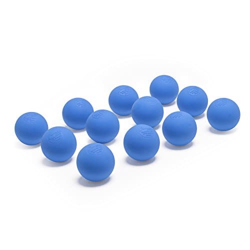 Champion Sports Colored Lacrosse Balls: Blue Official Size Sporting Goods Equipment for Professional, College & Grade School Games, Practices & Recreation - NCAA, NFHS and SEI Certified - 12 Pack