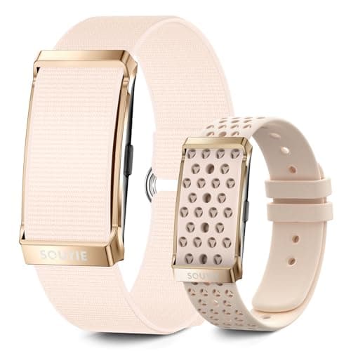 Smart Bracelet for Women, Wearable Health Activity Fitness Trackers, 24H Sleep Tracker, 24/7 Continuous Heart Rate/Blood Pressure/HRV/Stress Monitor, 170+ Sports Modes Smart Band with Free APP 2 Bands