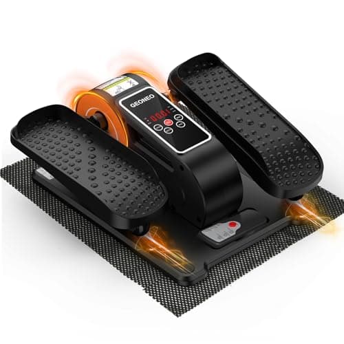 Under Desk Elliptical Machine, Electric Elliptical Leg Exerciser for Senior, Quiet and Compact Electric Seated Pedal Exerciser for Home with Monitor, Remote Control and 12 Adjustable Speeds