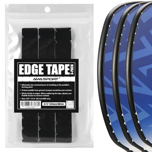 PICKLETECH Pickleball Paddle Protection Tape - Paddle Head Edge Guard - Racket Edge Protection Tape -Fit Perfectly Curved Edge -No Wrinkling White 30MM
