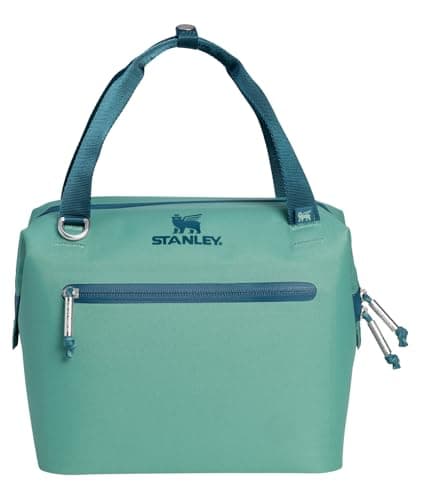 Stanley All Day Julienne Mini Soft Cooler Bag and Lunch Box 7.4 Quarts | 10 Can Cooler with Handles and Strap | Stays Cold for Hours | Insulated Travel Bag with Zipper | BPA-Free | Spring Green