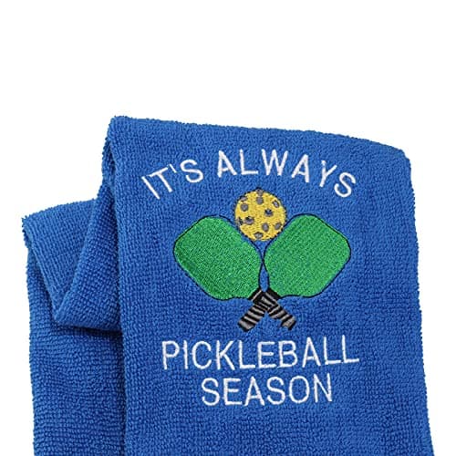 LEVLO Pickleball Sports Lovers Gift It's Always Pickleball Season Towels Christmas Graduation Gifts Birthday Gifts (Pickleball Season)