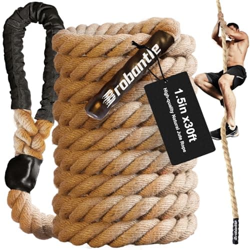 Brobantle Workout Fitness Climbing Rope 30ft, 1.5" Diameter Gym Climbing Rope for Strength Training,Exercise Climbing Rope for Adults Outdoor Indoor