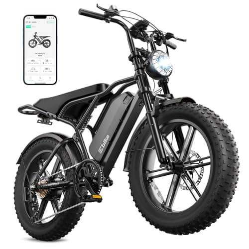 TST Electric Bike for Adults, 1500W Peak Brushless Motor 80 Miles Fat Tire E Bike with 48V 25Ah Removable Battery 20" Electric Bike Dual Suspension and Rear Seat R002