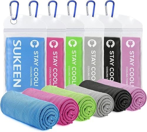 Sukeen Cooling Towels (40"x12"), Soft Breathable Cooling Towel for Neck and Face, Cooling Neck Wraps Sweat Towel for Gym, Sport, Running, Camping, Hiking, Fitness, Workout & More Activities