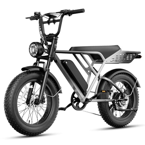 Jasion RetroVolt Pro Electric Bike for Adults, 3000W Peak Motor Ebike,38MPH, 52V 20Ah Removable Battery,Max 90 Miles Range E Bike，20" Fat Tire All-Terrain & Full Suspension,UL Certified