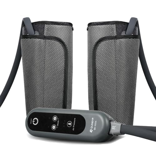 QUINEAR Air Compression Leg Massager for Circulation & Pain Relief, Calf Massagers with 2 Modes & 3 Intensities, Sequential Compression Device (SCD) for RLS, Edema, FSA-HSA - Ideal Gift