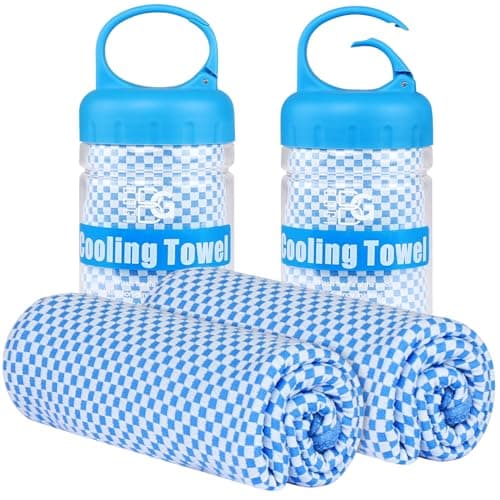 BOGI Cooling Towel 2 Pack, Cooling Towels for Neck and Face, 40"x12" Ice Towel for Instant Cooling Soft Breathable Chilly Towel for Yoga Golf Gym Camping Running Workout & More Activities