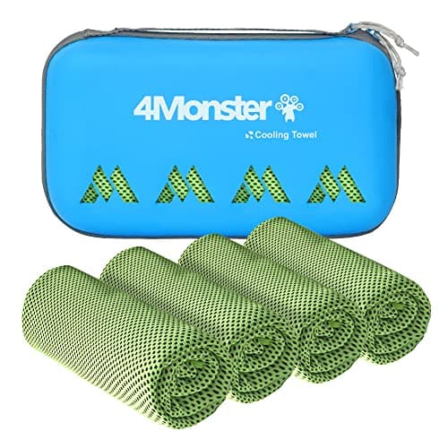 4Monster Cooling Towel for Neck and Face,Microfiber Cold Towel for Hot Weather,Quick Dry Ice Chilly Towel Cooling Rags for Neck Stay Cold for Gym,Yoga,Sport,Running,Camping,Fitness(40 x 12 inches)