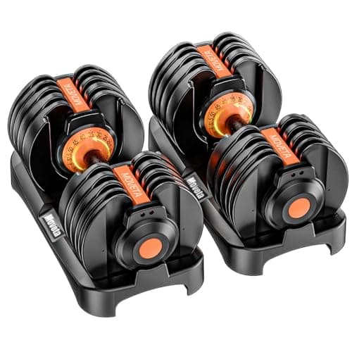 Moveta Adjustable Dumbbells Set of 2，Free Weights Dumbbells Set