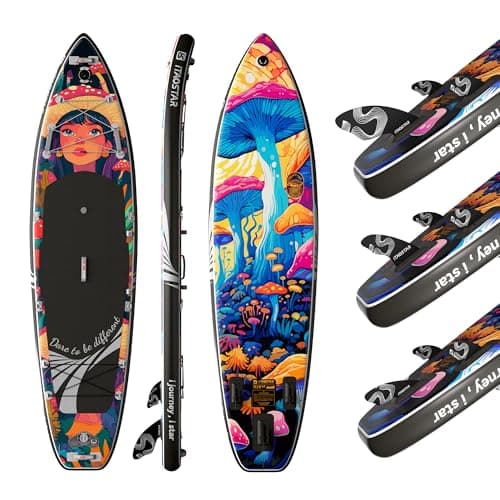iTAOSTAR N26M 35" Extra Wide Inflatable Stand Up Paddle Board - The Ultimate Stable Inflatable SUP Board for Yoga & Fishing, Full Kit Included