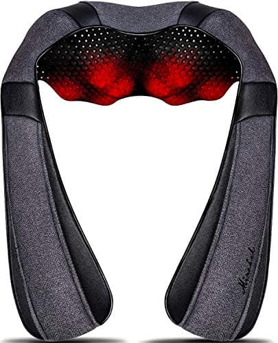 Mirakel Mothers Day Gifts for Mom Wife Women, Neck Massager for Pain Relief Deep Tissue, Electric Shiatsu Shoulder & Back Massager with Heat, Fathers Day Dad Gifts for Husband Men (NOT Cordless)