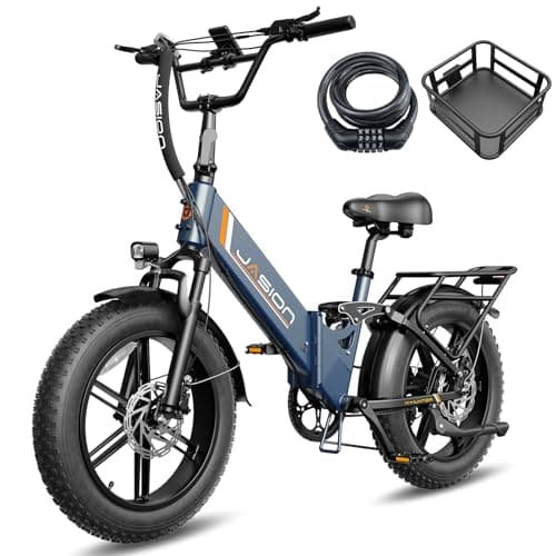 Jasion X Hunter ST 20" Electric Bike for Adults,Peak 1400W Motor,30MPH Max Speed Foldable Ebike,71 Miles Range Folding E Bicycles,624WH Battery,Hydraulic Disc Brakes,UL 2849 Certified