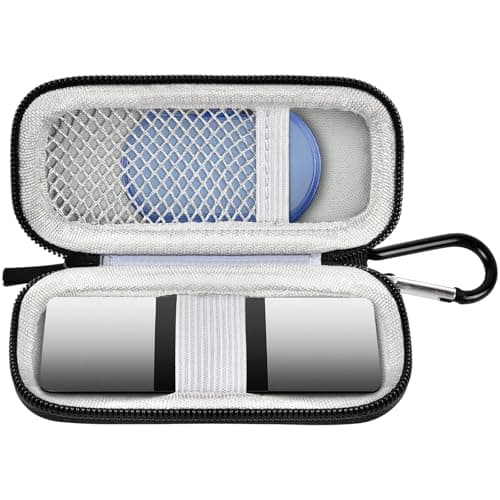 Heart Rate Monitor Case Compatible with AliveCor Kardia Mobile Personal ECG/for AliveCor KardiaMobile 6L for Apple Android Smartphone, Mini Portable Heart Rate Device Storage Carrying Holder-Box Only