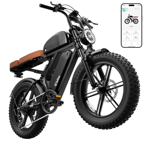 Electric Bike for Adults, Peak 1500W Motor, Fat Tire 20" Retro Ebike, 48V 30Ah Removable Battery, Range 130Miles, 7-Speed E Bike for City Commuting, Off-Roading, Mountain, UL 2849, Light Black