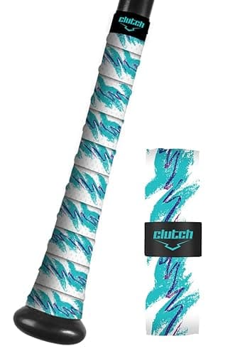 Clutch Sports Apparel All-Weather Bat Grip Tape, 1.1mm Cushioned & Non-Slip for Baseball & Softball, Durable & Multi-Sport Performance for Youth & Adult Players, Grandma's House Design