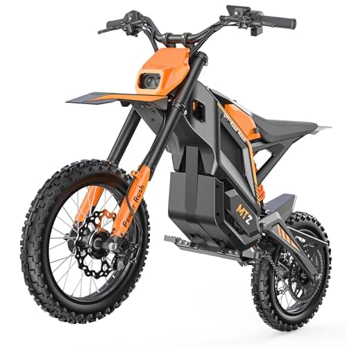 Electric Dirt Bike for Adults, 𝟱𝟬𝟬𝟬𝗪 𝗣𝗲𝗮𝗸 Mid-Drive Motor 48V 22.5Ah Removable Battery Off-Road Motorcycle, 35 MPH 60+ Miles Range, 14"/12" Knobby Tires, Full Hydraulic Brakes & NFC Control