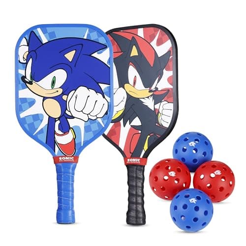 Sonic the Hedgehog - Pickleball Set 2-Player & Wooden Paddles