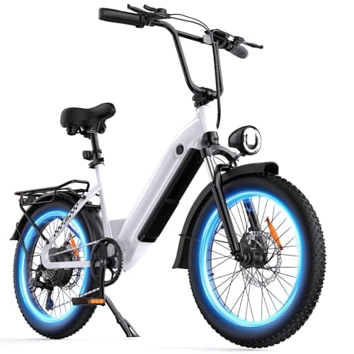 Flydone Electric Bike for Adults,16"/20" Fat Tire 1500W 55+ Miles Full Suspension ebikes for Adults,Bright Headlight Long Seat 20-28mph Commuting E Bike,All-Terrain Electric Dirt Bike for Teens