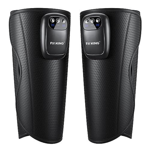 FIT KING Upgraded Cordless Calf Massager for Circulation, Rechargeable Leg Compression Massager for Pain Relief, Relax, Edema & Muscle Recovery, 3 Modes Intensities, Gift for Mom Dad, Athlete
