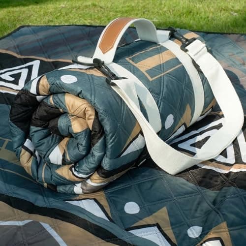 Genovega Waterproof Picnic Blanket Outdoor Camping Beach Mat Rug Extra Large Foldable Car Essential Roadtrip Gadget Accessories Glamping Gear Must Haves Hiking Stuff Backpacking Mother Day Gift