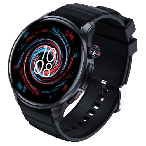 ZYVICXFJ Smart Watch for Men Smartwatch - 1.43-Inch Round Touch Screen,Full-Featured Fitness Tracker, Waterproof, Health Monitoring, Multiple Sports Modes, Compatible Android and iOS