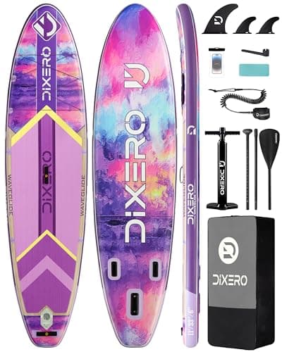 Dixero Inflatable Stand Up Paddle Board with SUP Accessories, Anti-Slip EVA Deck, 11'*33" Inflatable Paddle Boards for Adults & Youth of All Skill Levels