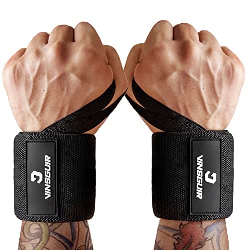 VINSGUIR Wrist Wraps for Weightlifting, [USPA Approved] 21'' Lifting Straps for Wrist Support with Heavy Duty Thumb Loop, Gym Wrist Brace for Working out, Crossfit, Powerlifting, for Men&Women