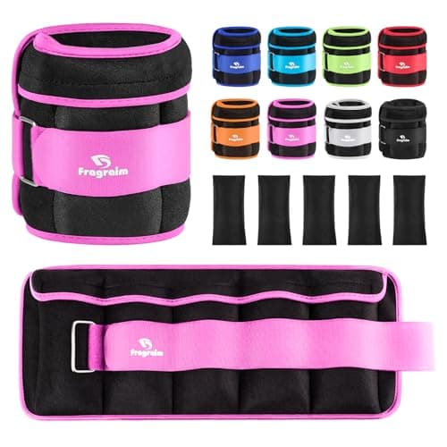Adjustable Ankle Weights 1-3 LBS Pair with Removable Weight for Jogging, Gymnastics, Aerobics, Physical Therapy, Resistance Training|Each 0.3-1.5 lbs, Total 3LBS, Purple