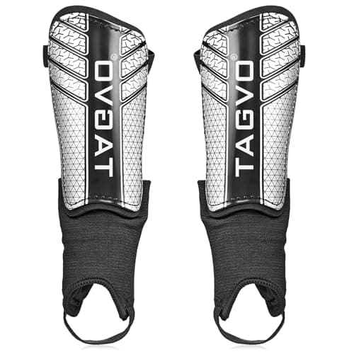 TAGVO Soccer Shin Guards for Kids Youth - Protective Soccer Equipment for Boys Girls - Adults Men Women Soccer Shin Guards - Soccer Shin Pads for Kids 3-16 Years Old Girls Boys, High Impact Resistant