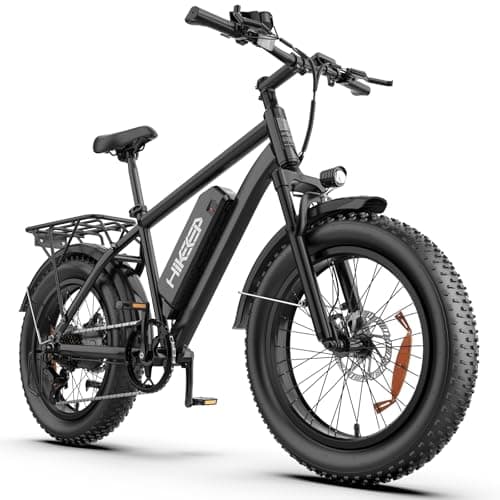 Helokeep Electric Bike for Adults, 48V 15.6Ah Removable Battery 26" Fat Tire Ebike, Peak 1500W Motor 30MPH Speed with Rear Rack UL2849