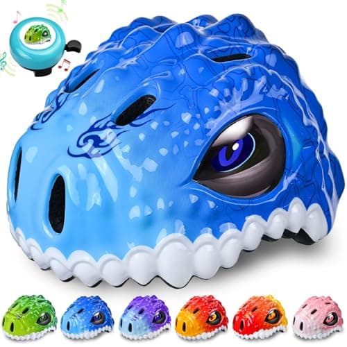 Safuty1st Toddler/Kids Bike Helmet Set for Boys Girls 3D Adjustable Kids Helmet Protective Gear Set Knee Elbow Wrist Pads and Multi-Sports Skateboard Scooter Cycling Roller Balance Bike