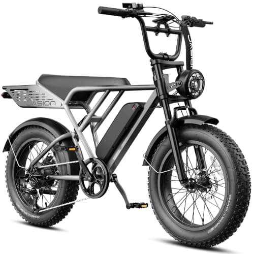 Jasion RetroVolt Pro Electric Bike for Adults, 3000W Peak Motor Ebike,38MPH, 52V 20Ah Removable Battery,Max 90 Miles Range EBike,UL Certified,20" Fat Tire All-Terrain & Full Suspension