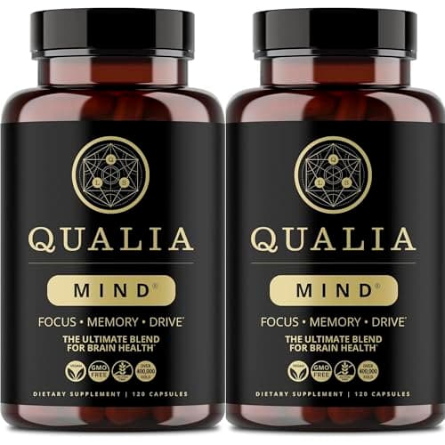 Qualia Mind | The Ultimate Blend for Brain Health* | Doctor-Formulated Nootropic to Fuel Focus & Concentration* | Supports Long Term Brain Health| Maintain Drive & Productivity | 2 Month Supply