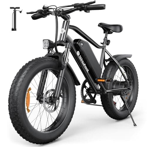 isinwheel M10 Pro Electric Bike, 1000W Peak Motor, 22 MPH 20"x4" Fat Tire Ebike, USB Phone Charging Port, 10.4Ah Removable Battery, 7-Speed Electric Dirt Bike for Adults, Teens & Women