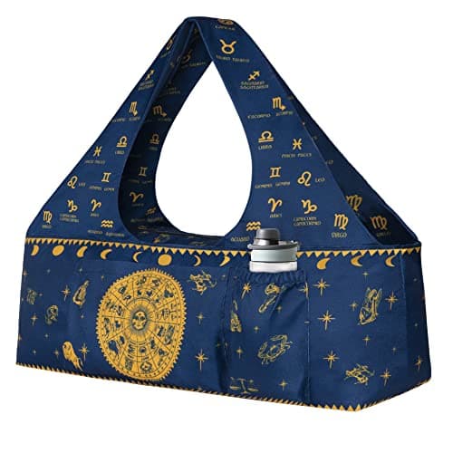 BagYG Yoga Mat Bag-Large with Strap,Zipper and Pockets Bags Carriers Fits All Your Stuff Astrology for Women Most Size Mats,30''x9''x11''(BagYG-31091708)