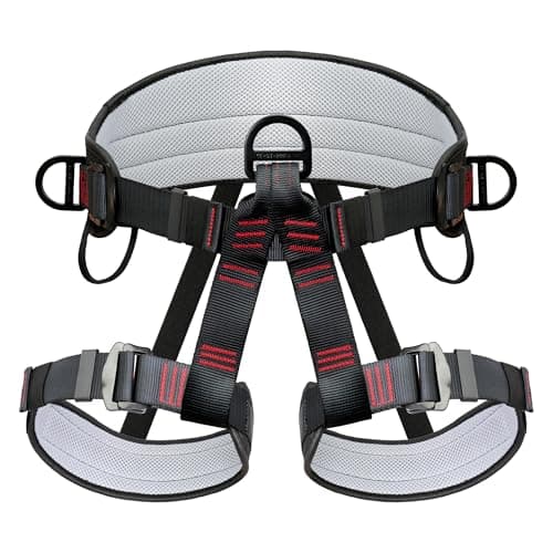 DIJJIG Climbing Belts, Thicken Professional Half Body Safety Belt Climbing Gear for Tree Climbing, Fire Rescue, Roofing