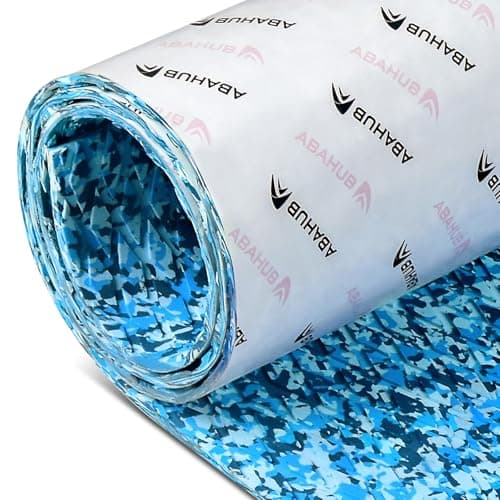 Abahub EVA Foam Boat Decking 96''x38'' Non-Slip Surfboard Traction Pad Grip Mat Self-Adhesive Trimmable Flooring Sheet for Boats SUP Board Kayak Surfing Camouflage Blue