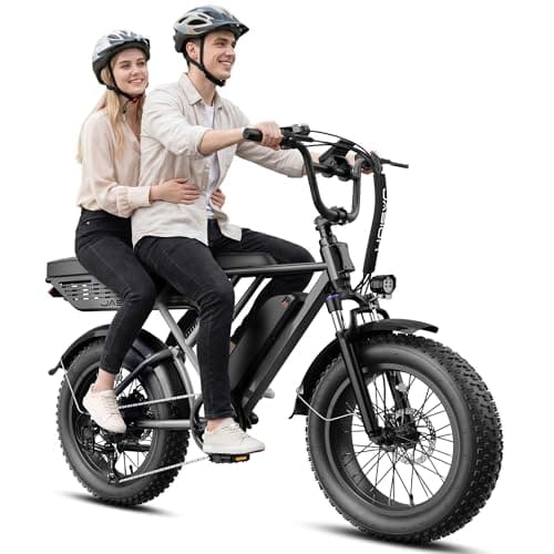 Jasion RetroVolt Electric Bike for Adults, [2000W Peak Motor & 30 MPH & 70-Miles], 48V 13AH Removable Battery, Hydraulic Brakes EBike, 20'' X 4'' Fat Tire Electric Dirt Bike