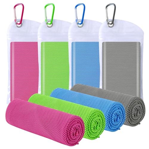 Cooling Towels for Neck and Face - Soft Breathable Chilly Towel, Sweat Wraps, Cool Rags Quick Dry Towel for Hot Weather, Workout, Sports, Yoga, Gym, Hiking, Running, Trips, Golf